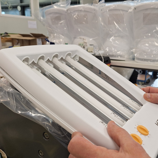 Assemblage gezichtsbruiner controle Hapro De Betho